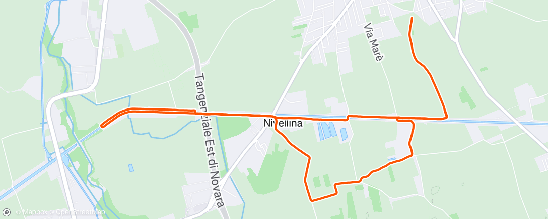 Map of the activity, 12 KM recovery run after Sunday’s 30 km