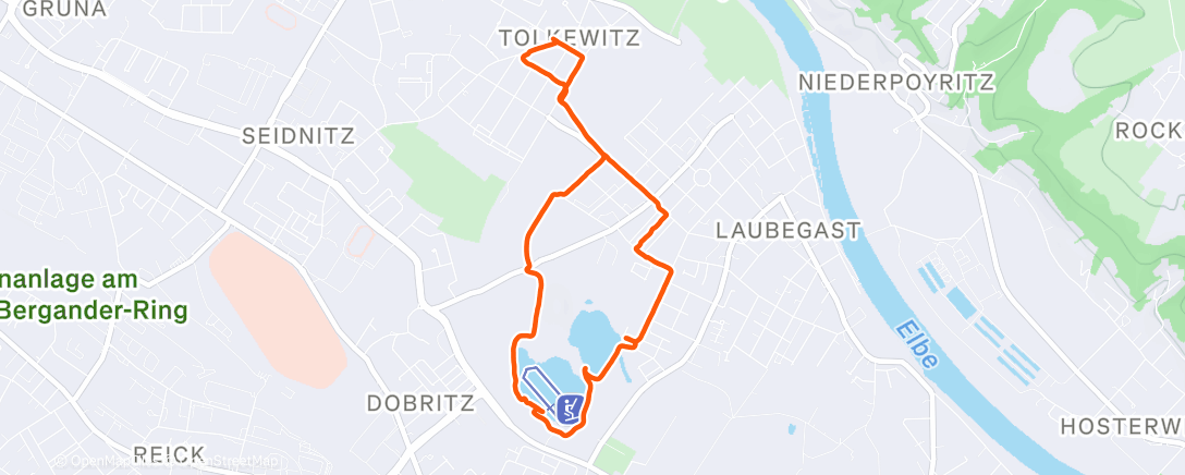 Map of the activity, Spaziergang zur Entspannung 🚶🏻‍♂️‍➡️