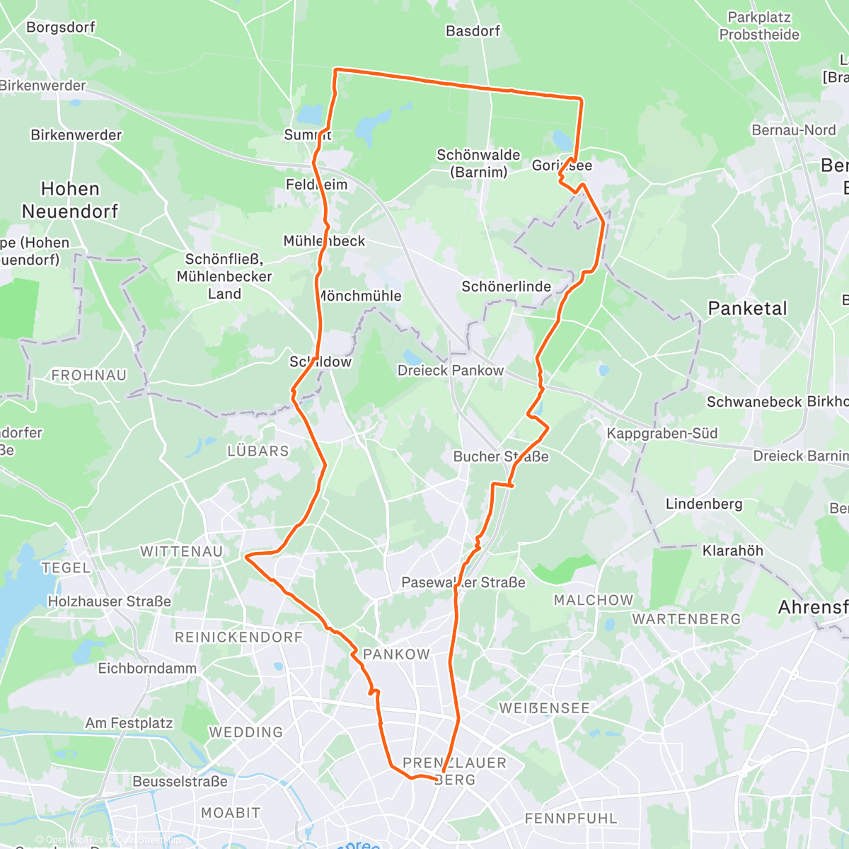 Map of the activity, Gorinsee ☕️🍪