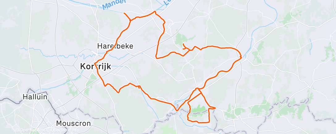 Карта физической активности (Morning Ride)