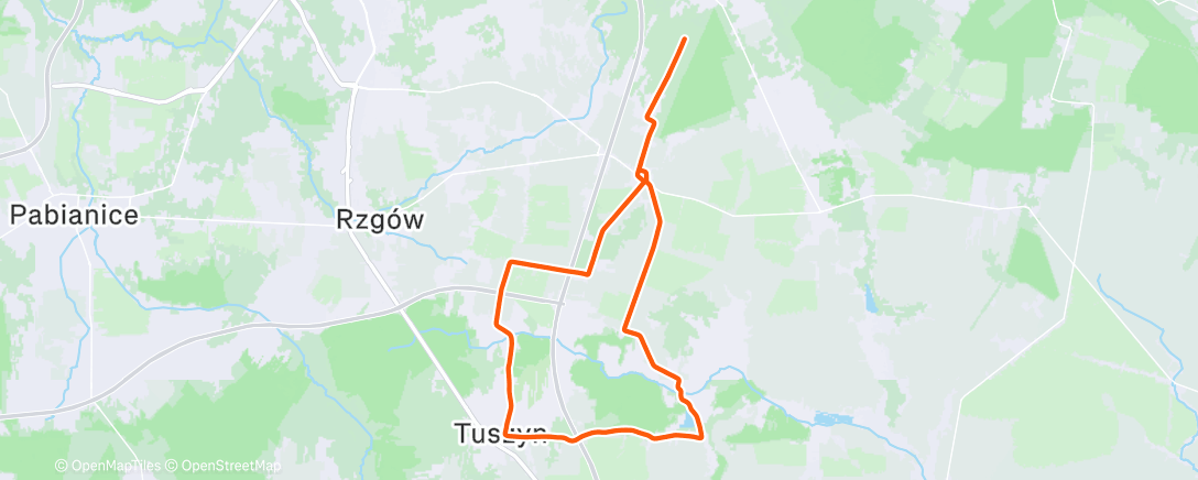 Map of the activity, Lunch Ride