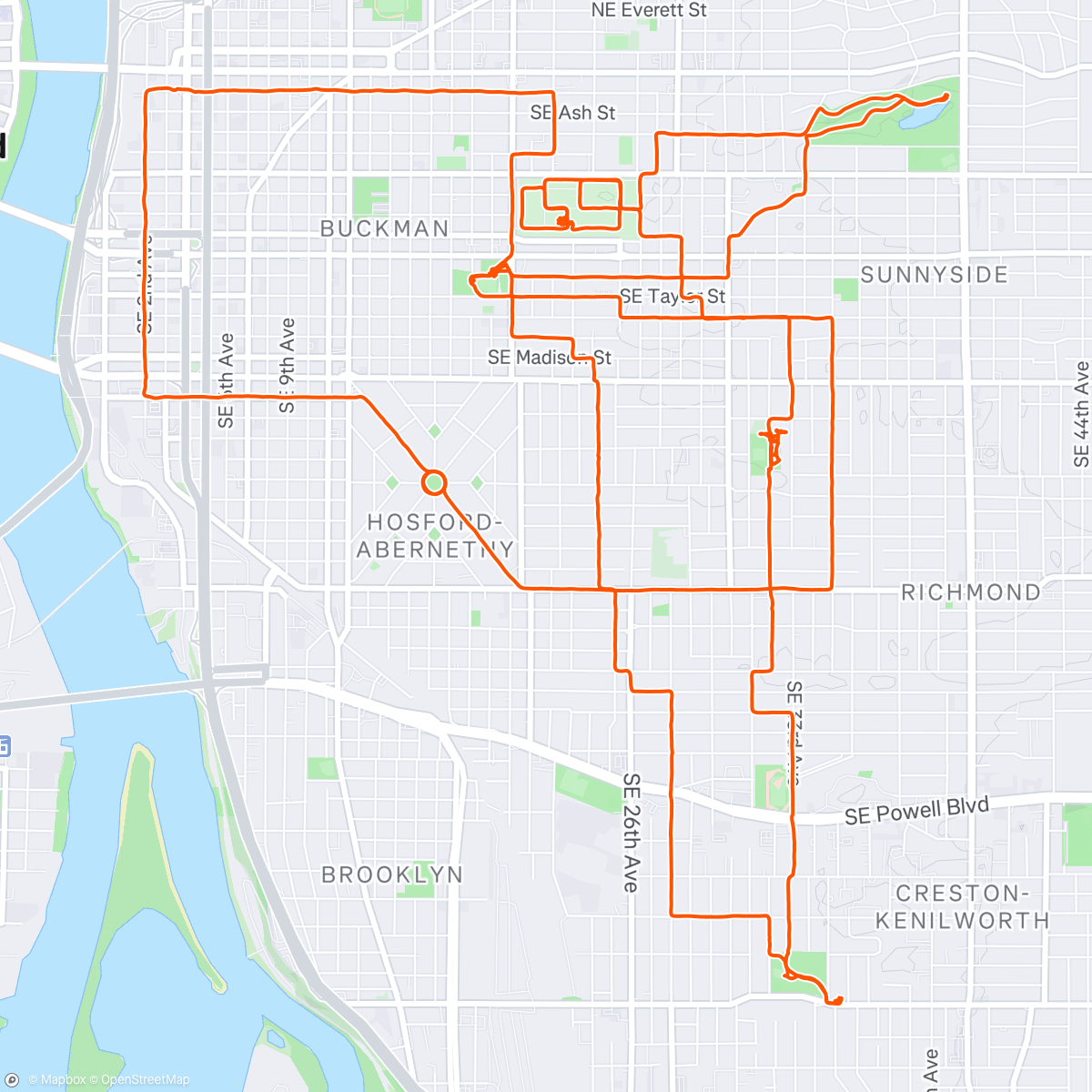 Map of the activity, Cat ride AND Tour de Franzia ride