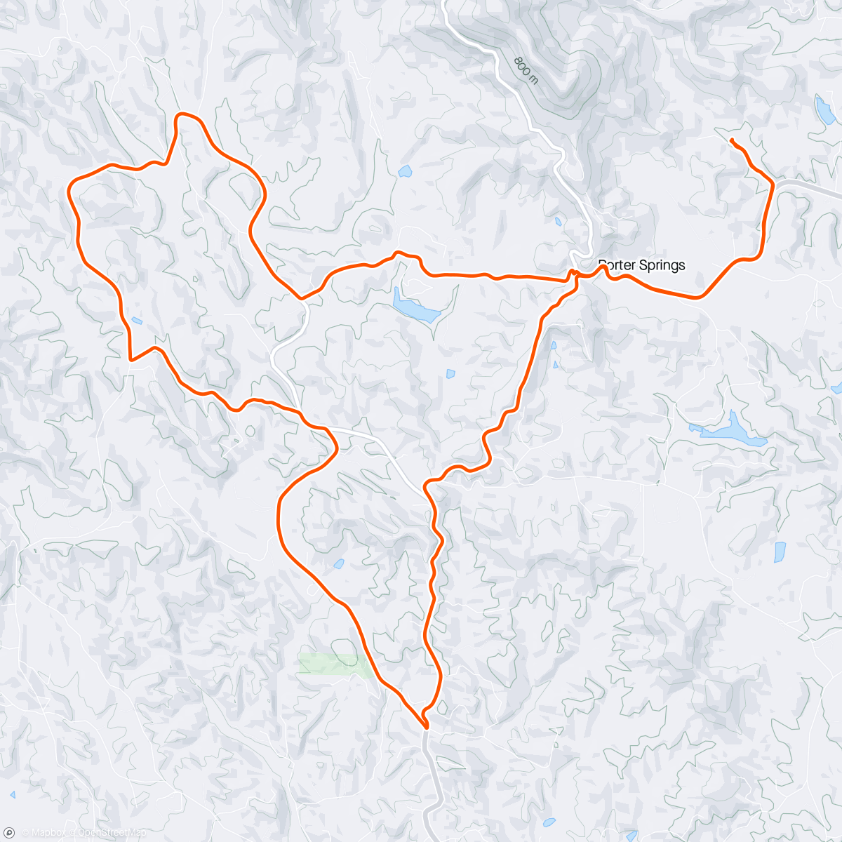 Map of the activity, Da Mtn Hood