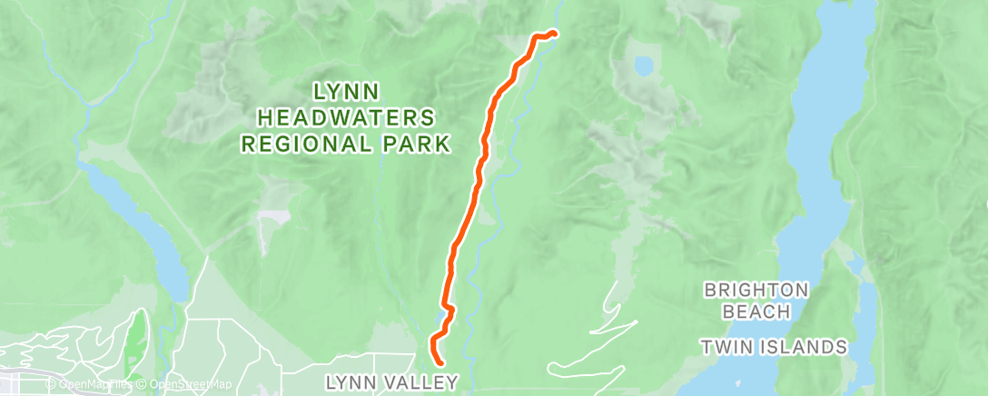 Map of the activity, Afternoon Ride