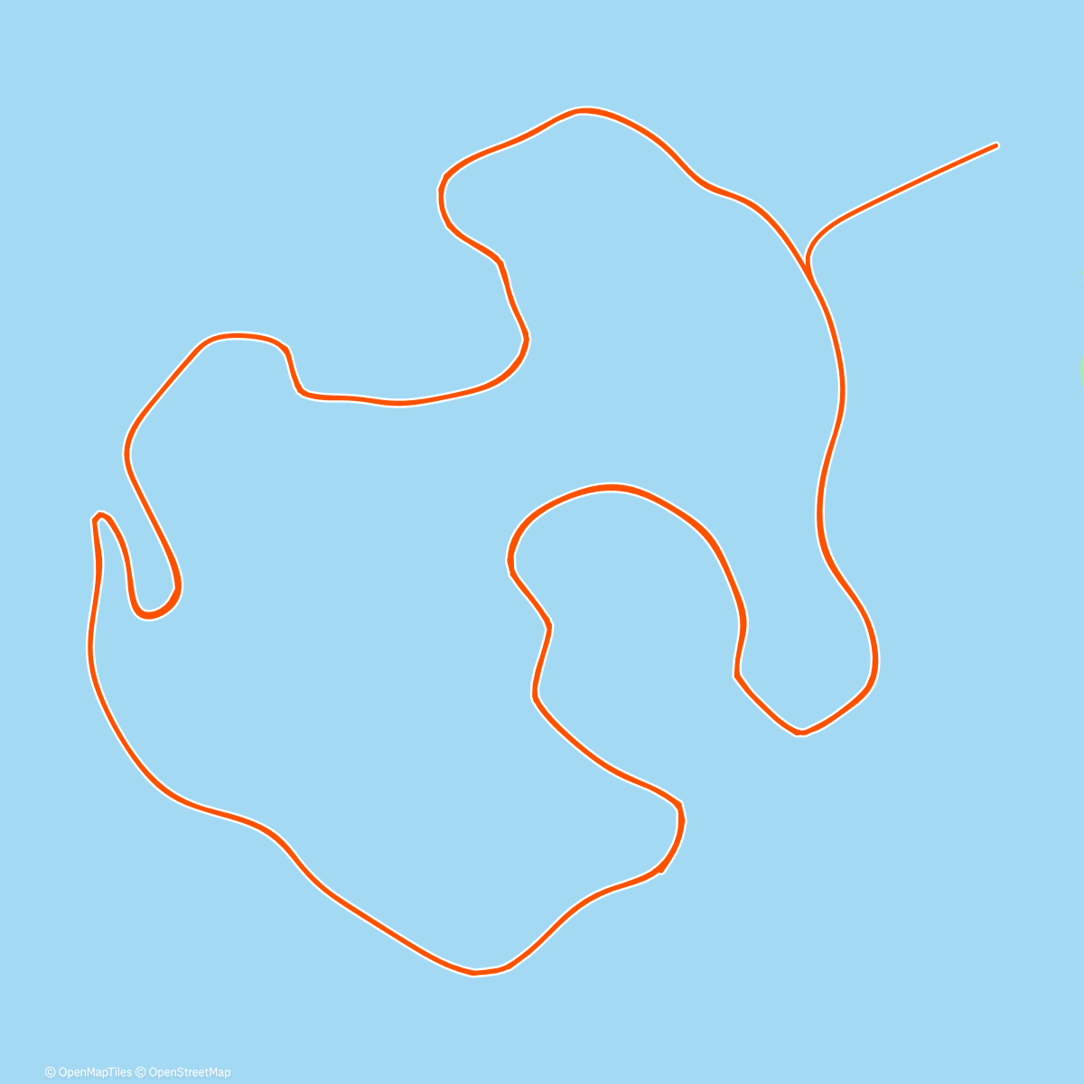 Map of the activity, Zwift - 20-40's on Volcano Circuit in Watopia