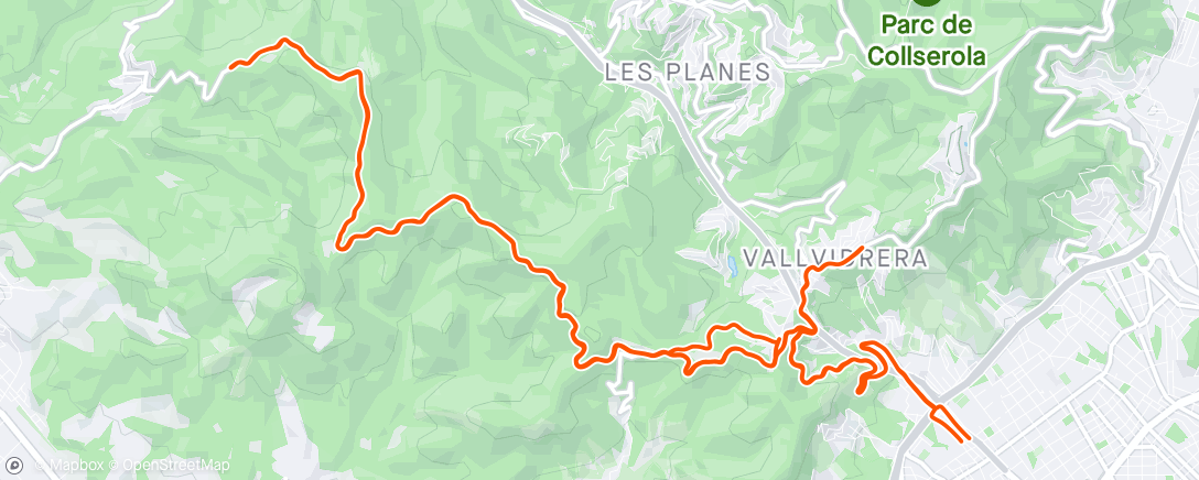 Mapa da atividade, Bicicleta a la hora del almuerzo