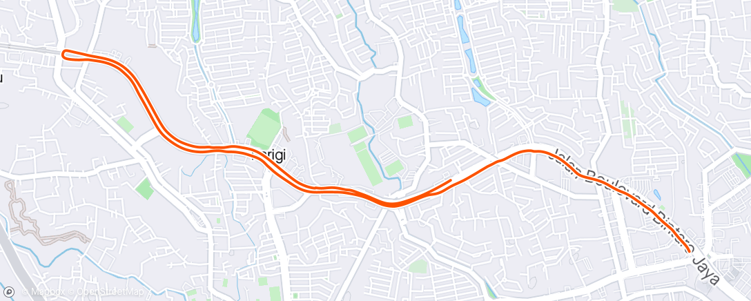 Mapa da atividade, Jogging