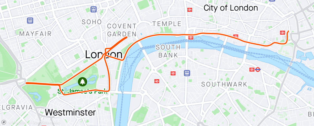 Map of the activity, Zwift - Group Ride: DHFcc: The Appetizer on Classique in London