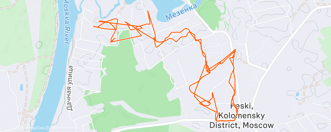 Карта физической активности (Полуденный забег)