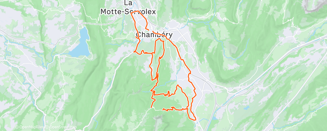 Map of the activity, Cyclisme