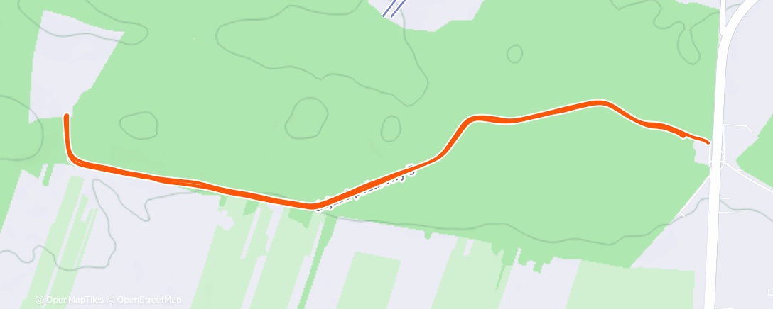 Map of the activity, Lunch Hike