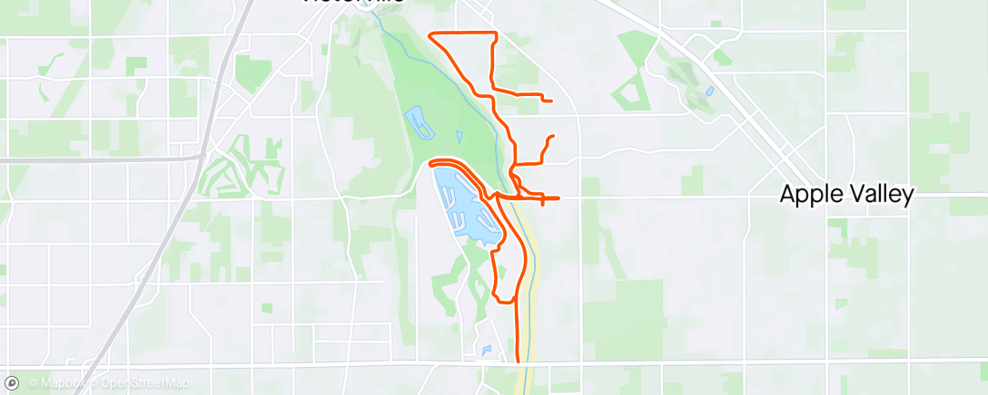 Map of the activity, B Day easy pedal