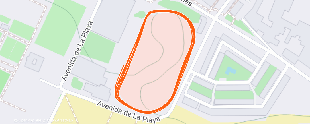 Map of the activity, Carrera a la hora del almuerzo