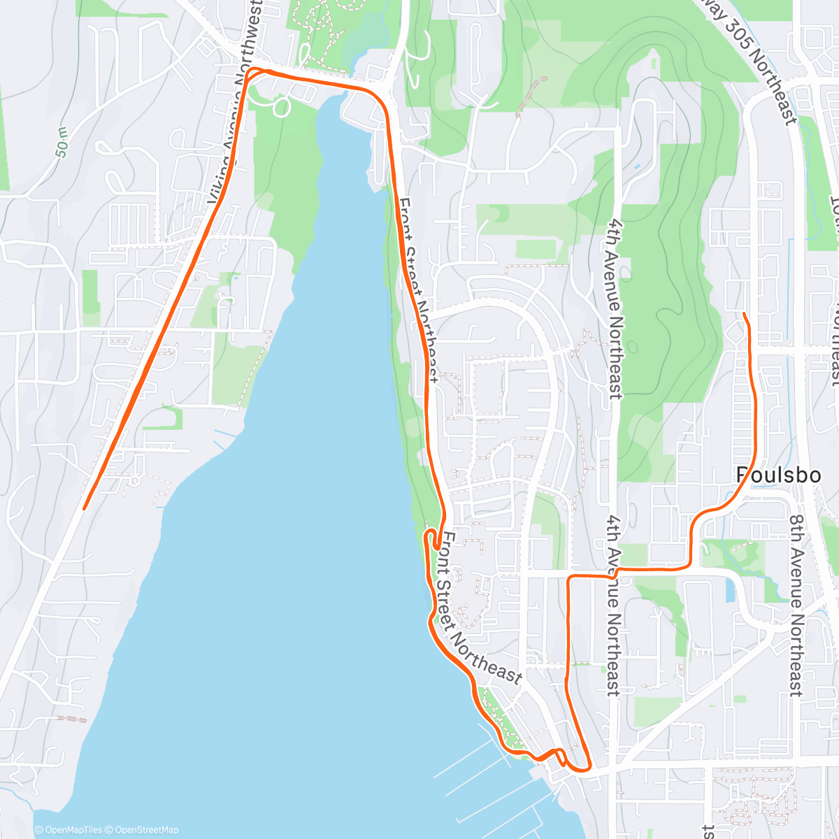 Map of the activity, Poulsboiiii : løpeklubb version