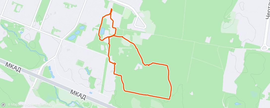 Map of the activity, Дневная прогулка