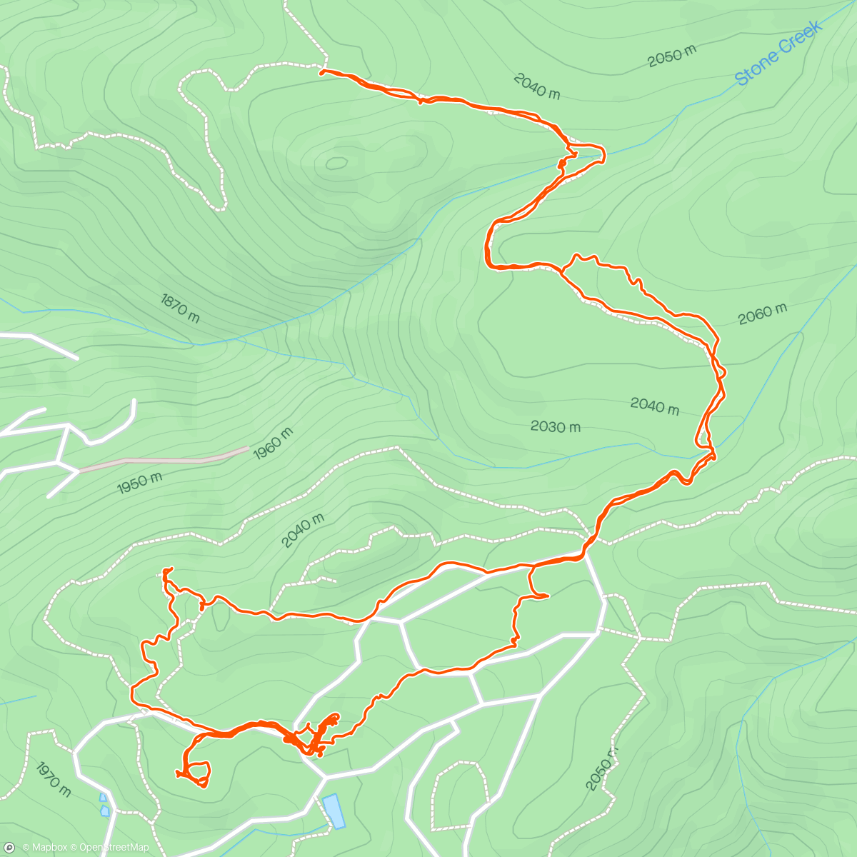 Map of the activity, Happy trails in my happy place on a happy 420!
