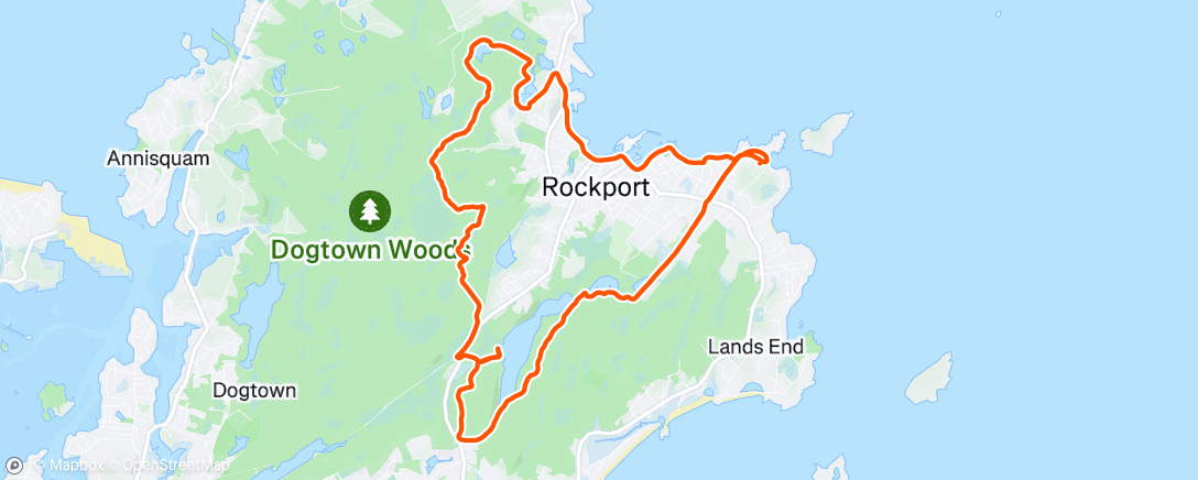 Map of the activity, Woods Cruise (post nor’easter)