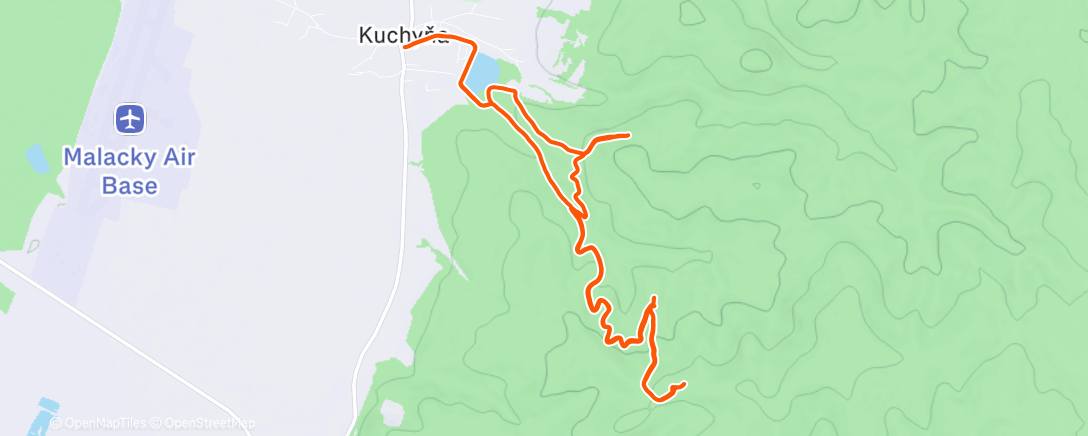 Карта физической активности (Afternoon Run)