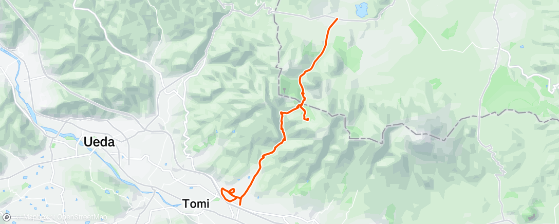 Map of the activity, ランチタイム ライド