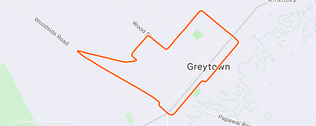 Map of the activity, Round Greytown