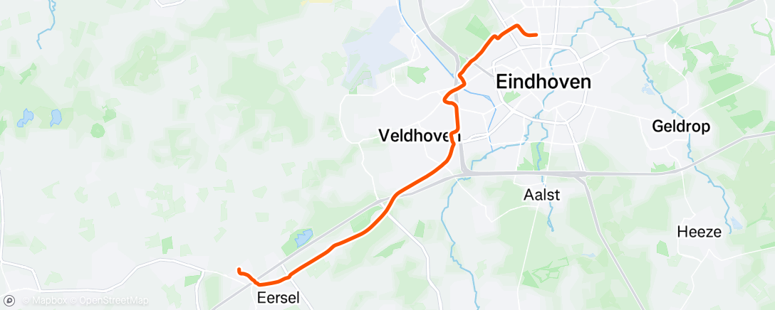 Map of the activity, En weer van D naar E