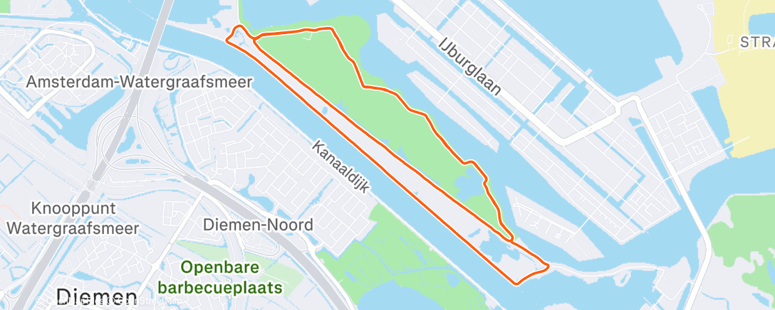 Map of the activity, Threshold Run