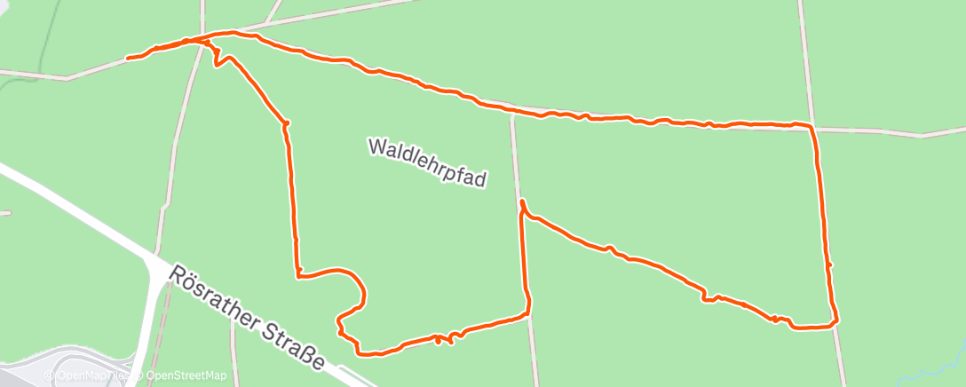 Map of the activity, Afternoon Walk