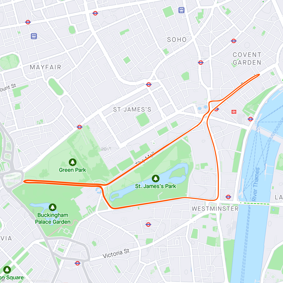 Map of the activity, Zwift - Emily's Short Mix on Roule Ma Poule in London