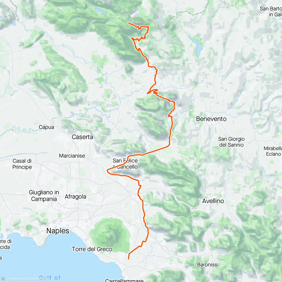 Карта физической активности (Giro 10)