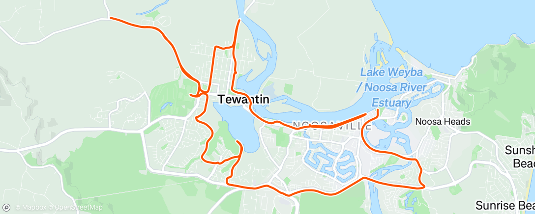 Map of the activity, Strolling around Noosa