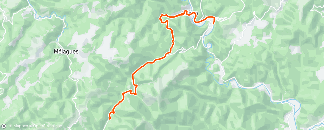 Map of the activity, Gravel dans l'après-midi