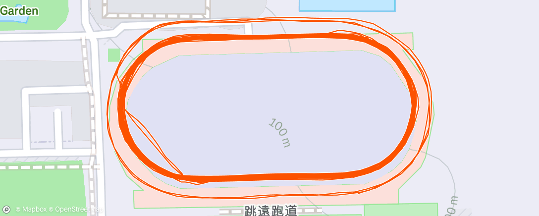 Карта физической активности (跑步訓練｜逢甲大學體育場)