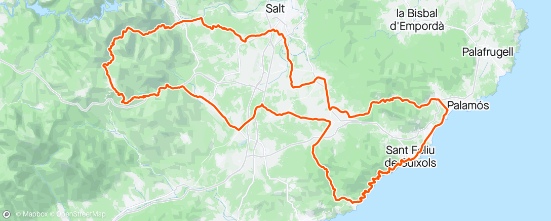 Map of the activity, Sant Feliu de Guíxols D1