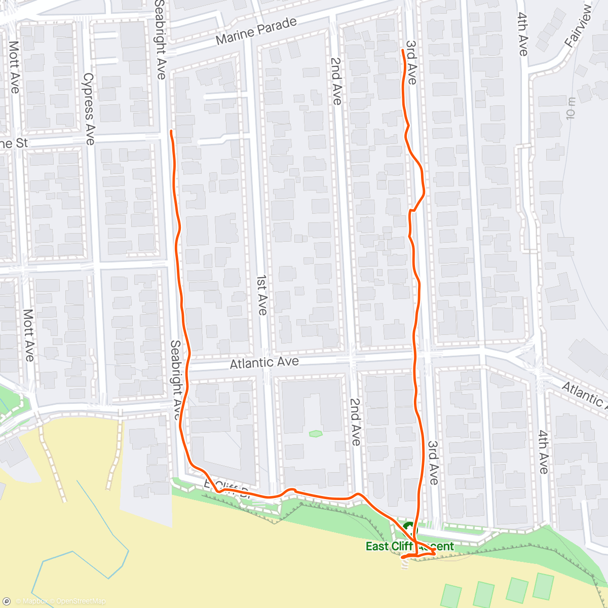 Карта физической активности (Evening walk)
