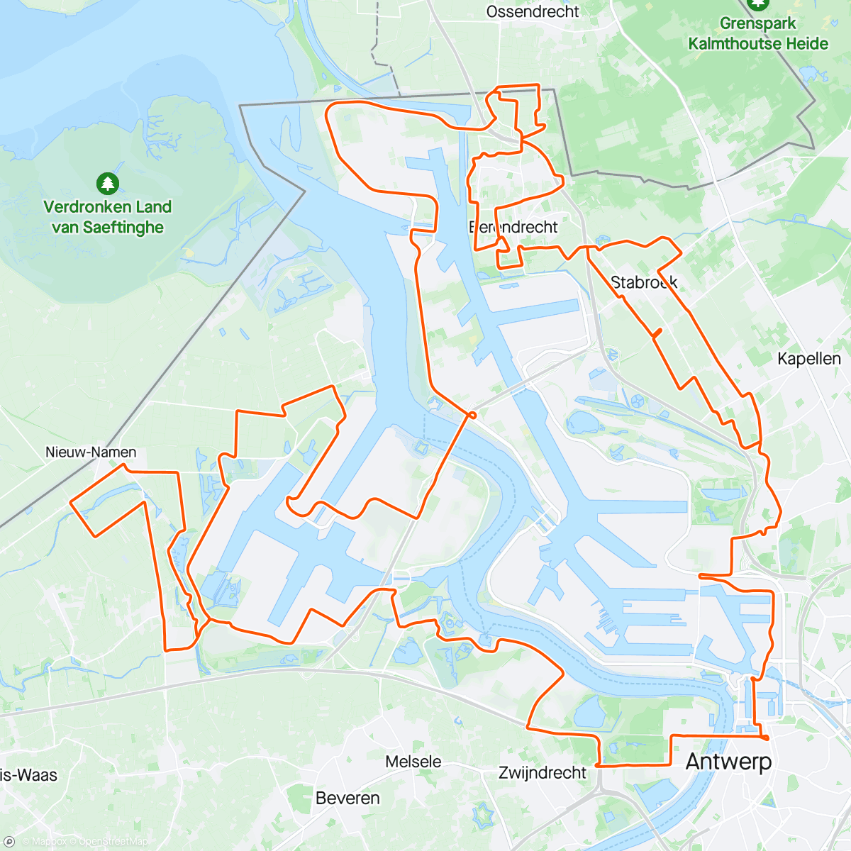 Map of the activity, Antwerp Port Epic
