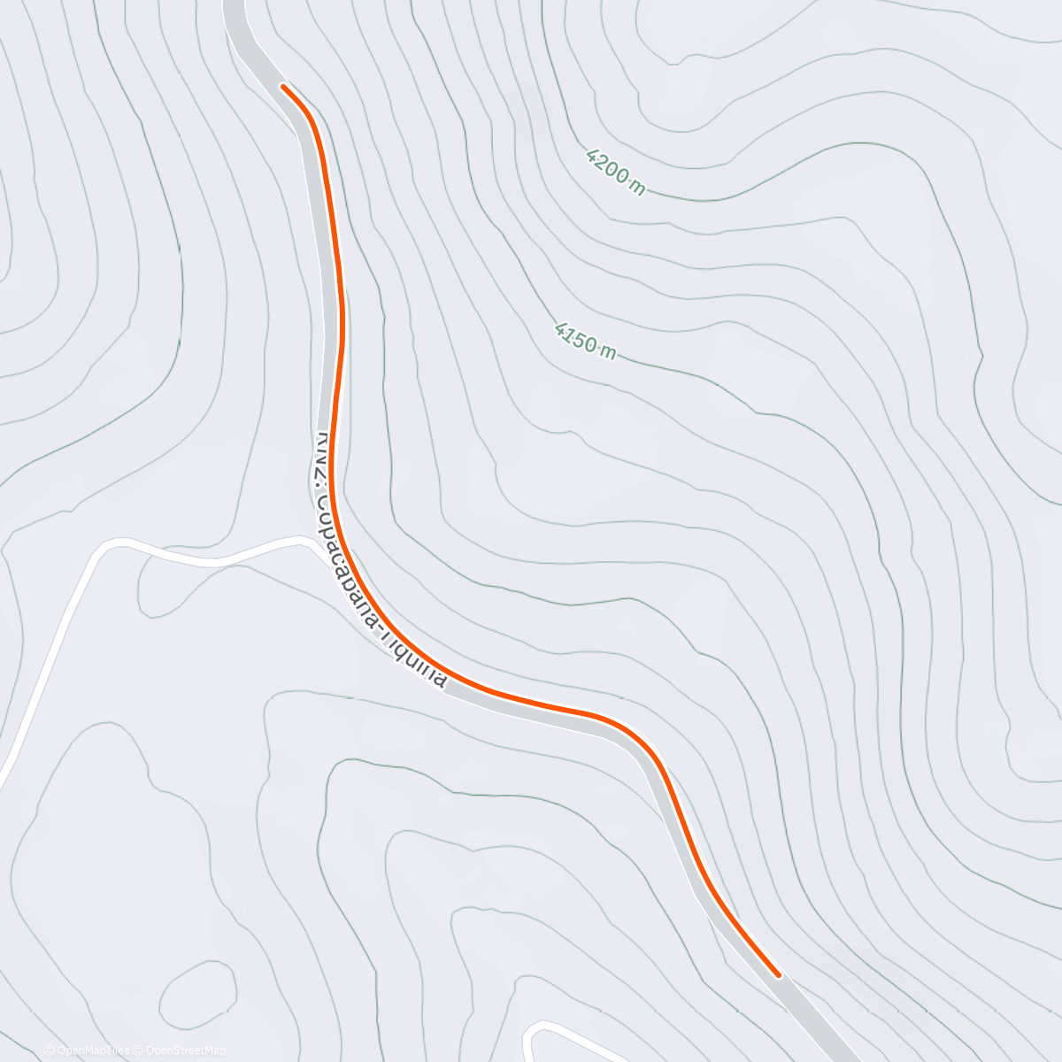 Map of the activity, ROUVY - Warm up - Copacabana | Titicaca | Bolivia