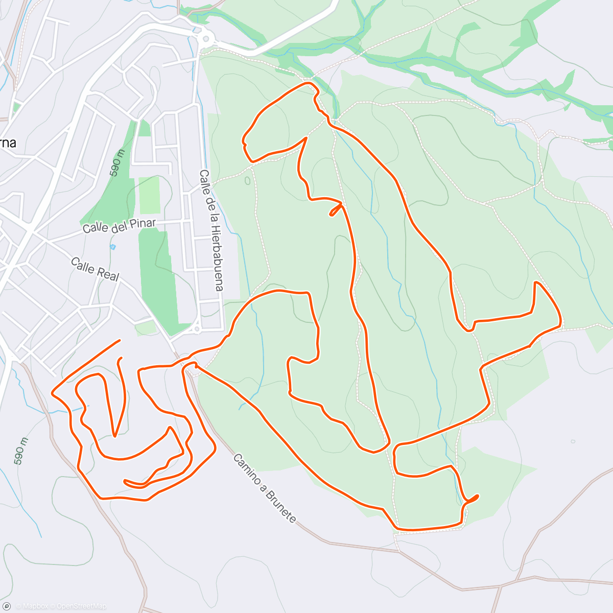 Map of the activity, Survivor 10km, 25 obstáculos