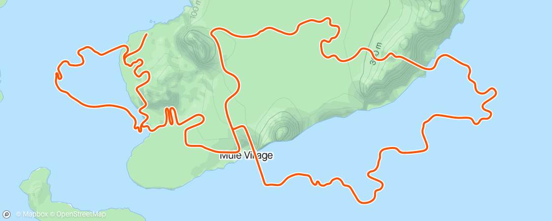 Mapa de la actividad (Zwift - Pacer Group Ride: Triple Flat Loops in Watopia with Coco)