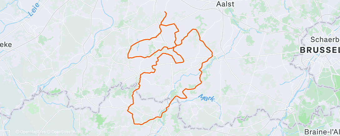 Map of the activity, Morning Ride