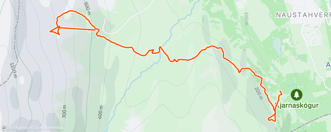 Map of the activity, Íslandsmeistaramót Enduro 2025 raf flokkur