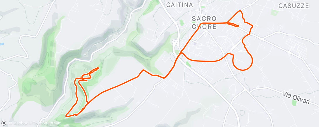 Map of the activity, Morning Ride giretto meglio di niente