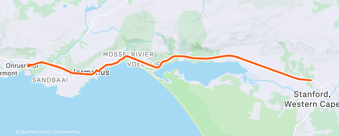 Map of the activity, Morning Ride