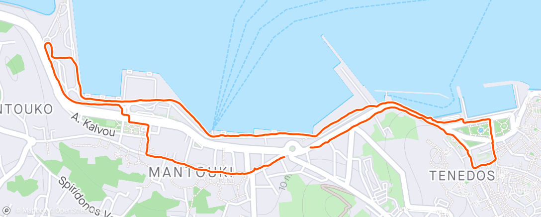 Map of the activity, Port walk with Debbie