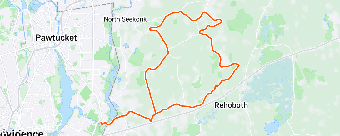 Map of the activity, After the dad stuff, before the carb-stuffing for tomorrow