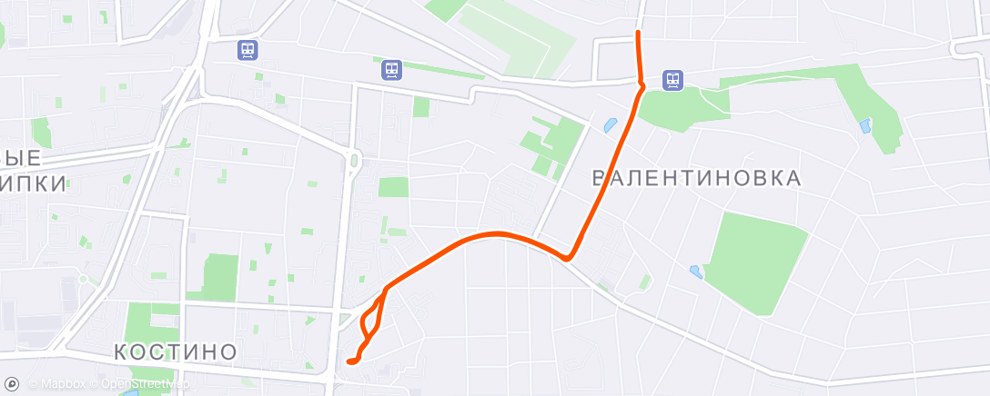 Map of the activity, Дневной велозаезд