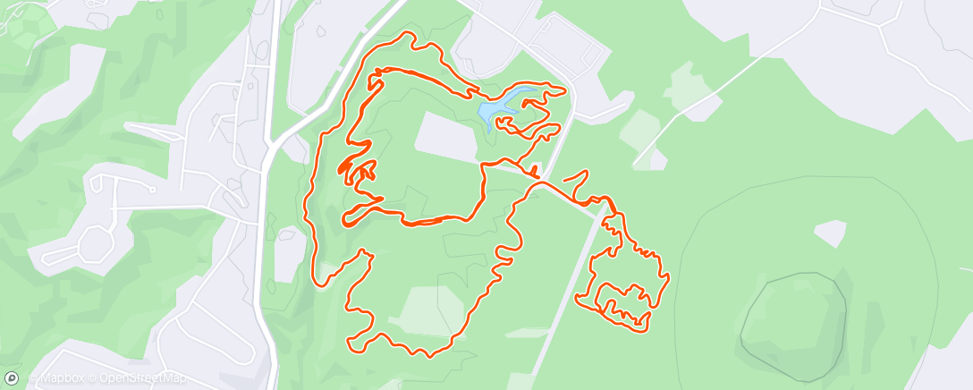 Map of the activity, Dead battery in the derailleur made this a single speed effort. It was so nice I loved it anyway!