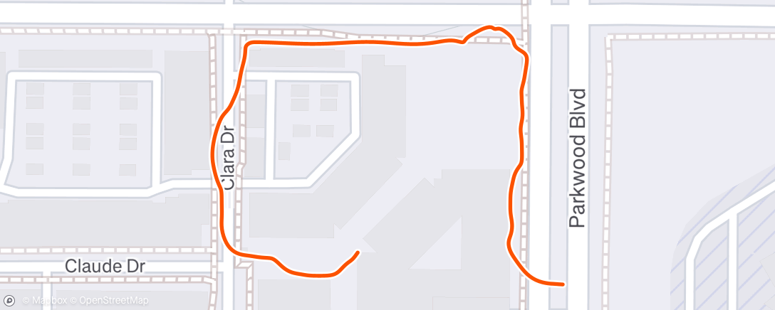 Map of the activity, Evening Walk