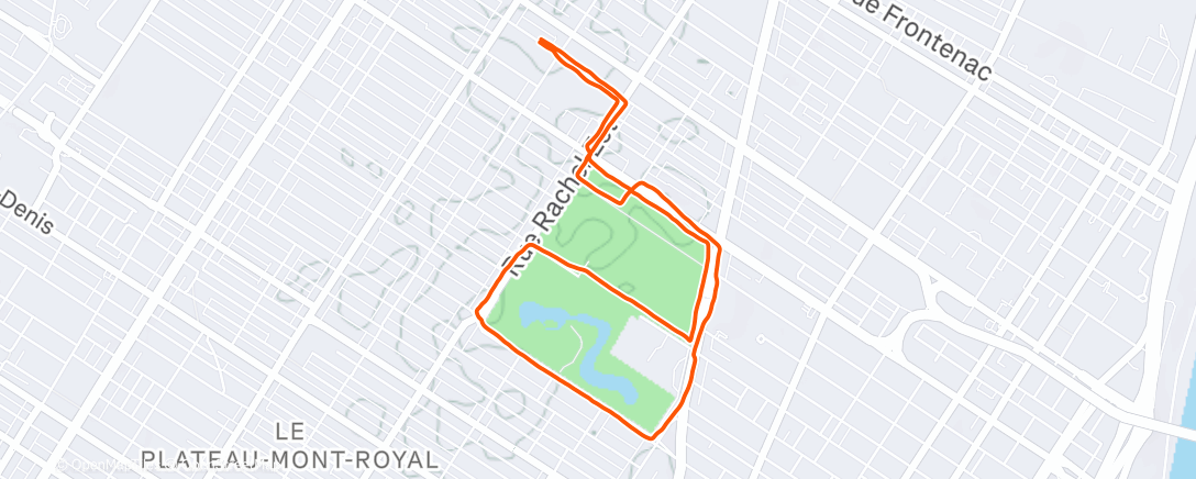 Map of the activity, parc laf style libre