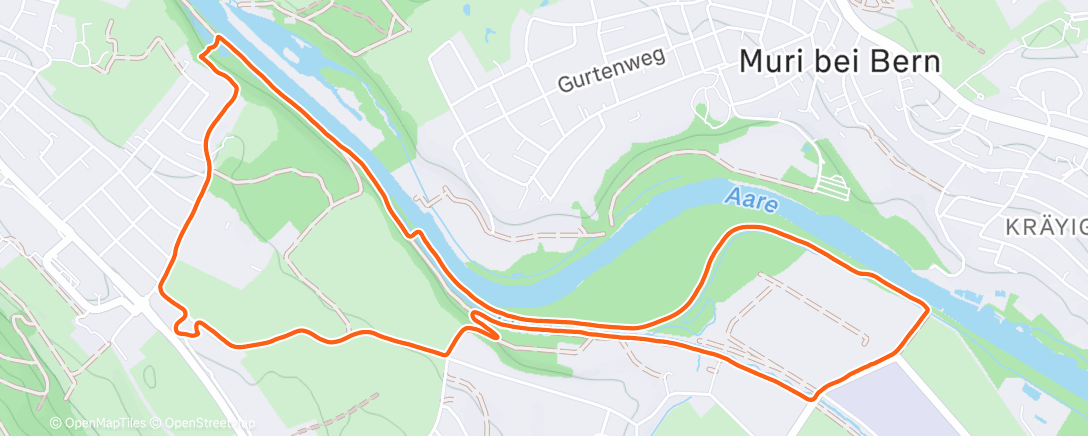 Map of the activity, Ich jogge