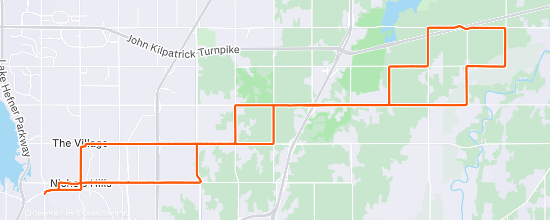 Map of the activity, Morning Ride